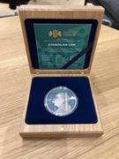 Moneta srebrna 10 euro Malta Stanisław Lem Mistrz Fantastyki 2oz Ag 999