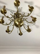 Żyrandol Księstwo Warszawskie Ośmioramienny mosiądz Stan B.D. gabinet salon