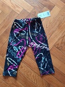 Nowe krótkie legginsy 98/104 Moraj czarne wzory