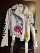 Kurtka eco skóra 40 L oryginalne wzory