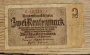 2 Rentenmark 1937 - Niemcy - 3 Rzesza