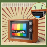 Klocki Retro Telewizor Kreatywna Zabawka Edukacyjna dla Dzieci