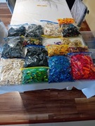 Klocki lego na wage posortowane kolorami 6.5kg  