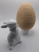 Jajko Egg Jajo styropianowe 15 cm sznurek juta handmade