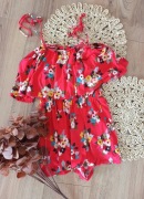 letni kombinezon topshop 38M na ramiaczkach wkwiaty kwiatki wakacyjny letni