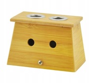 BAMBUSOWE PUDEŁKO NA MOKSĘ PODWÓJNĄ + PASEK - DOMEK NA MOXĘ W CYGARACH 18mm