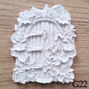 Drzwi do domu elfów pełna detali kolorowanka antystresowa 3D z gipsu