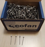 1000 szt Nity Aluminiowe 3,2x6 mm COFAN