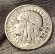 Moneta 2 zł  Polonia -Głowa Kobiety,Jadwiga Babka z 1933r ładna