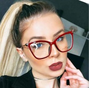 Okulary zerówki oversize oprawki panterka 2026