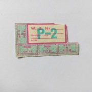 Kartka żywnościowa P-2 sierpień 1983
