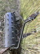 Aerator pod traktor/ walec ogrodowy z zębami / walec z kolcami