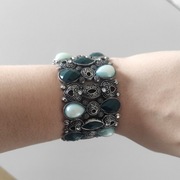 Elastyczna bransoletka vintage barok ozdobne kamienie