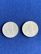Monety 5 złotych 1959 WJ JG "Rybak" - 2sztuki