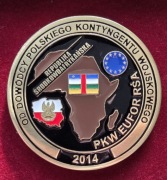 Coin Polski Kontyngent Wojskowy w Republice Środkowoafrykańskiej (RŚA) 2014