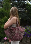 Torebka plażowa handmade z rafii - koszyk letni, modny dodatek