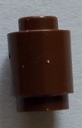 LEGO 3062 klocek okrągły 1x1 brązowy 4588