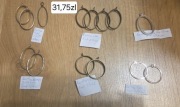 Koła do biżuterii okrągłe zawieszki metalowe baza kolczyki medaliony zestaw
