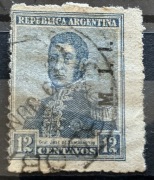 Argentyna, Generał José de San Martin. 12 centavos