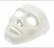 Maska Halloween Biała Plastikowa do malowania