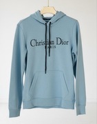 CHRISTIAN DIOR SWETEREK BLUZA NIEBIESKA DAMSKA NOWA METKI BAWEŁNA LOGO