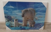 Obrazek 3d niedźwiedzie polarne 