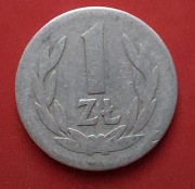 Moneta 1 złoty 1957 r. PRL (Al)