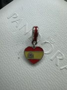 Pandora oryginalny charms zawieszka flaga hiszpanii
