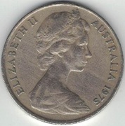 Australia 20 cents centów 1975 - 28,5 mm