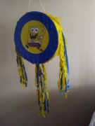 Zestaw piniata+kij  jak SpongeBob kij +imię