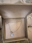 Naszyjnik dwustronny Ruel cyrkonią srebrne w eleganckim etui i pudełku