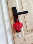 Ozdobne serduszko do zawieszenia– rękodzieło ozdoba lub lawendowa zawieszka