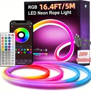 Taśma – neonowa LED RGB DC 24V z Bluetooth,, dekoracje
