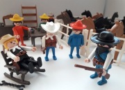Playmobil western szeryf kowboj konie i inne... vintage