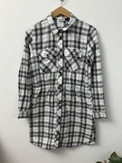 Sukienka koszulowa w kratkę flanelowa tunika sukieneczka Pocopiano 158 13