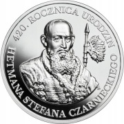 Srebrna moneta 10 zł 2019 r. - HETMAN STEFAN CZARNIECKI - AG 925
