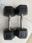 Hantle hex 2x7kg obciążenie 2 sztuki