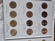 Wszystko razem - 80 monet+ 2 albumy prezydenci USA+ pozłacane babknoty