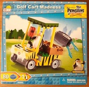 Cobi 26080 Pingwiny z Madagaskaru wózek golfowy NOWY UNIKAT