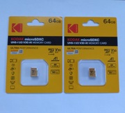 2x karta pamięci microSD SDXC U3 V30 A1 4K Kodak 64GB nowe