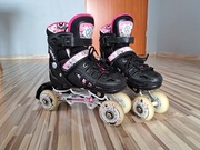 Rolki Wrotki Łyżworolki LEDowe 4w1