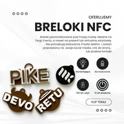 Brelok NFC z personalizacją – logo, social media, kontakt – Twój projekt!