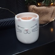 Zapachowa Świeczka Sojowa Kotek Migdał Brownie