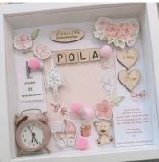 Pamiątka z okazji chrztu, roczek ,prezent ,metryczka