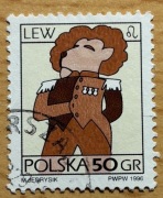 3448x, * kasowany, Znaki Zodiaku LEW