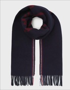 Wełniany szal TOMMY HILFIGER  - The Signature Scarf