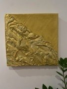 Obraz strukturalny - abstrakcja 29x29cm "Kołtuny I"