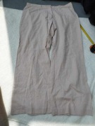 Spodnie lniane, len xxxl 46 beżowe 