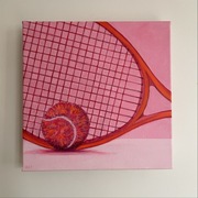 Tenisowa landryna. Akryl 30x30