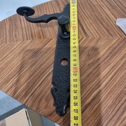 Klamka łazienkowa kuta  cArna Iga WC 72